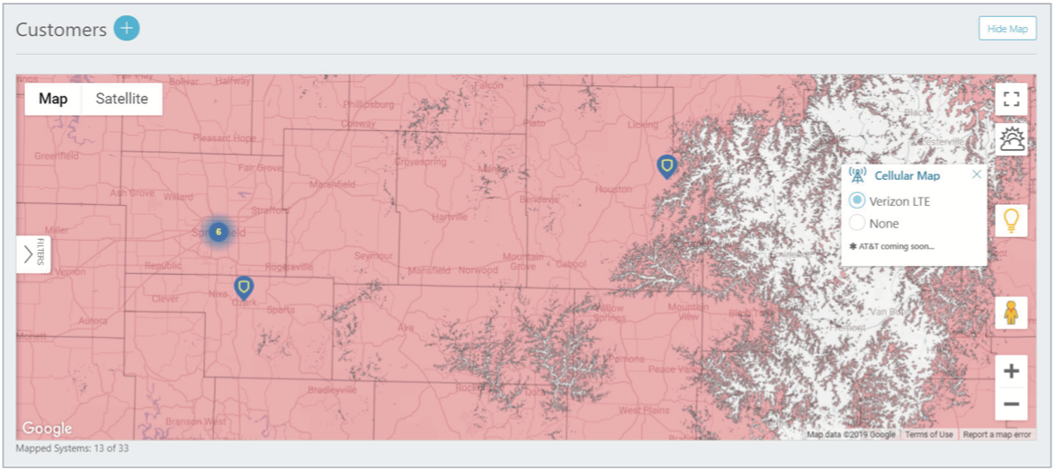 Verizon Coverage Map