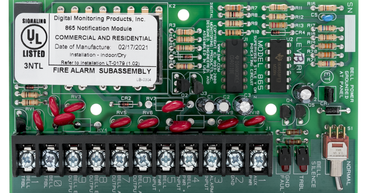 865 Style W/X Notification Module | DMP.com
